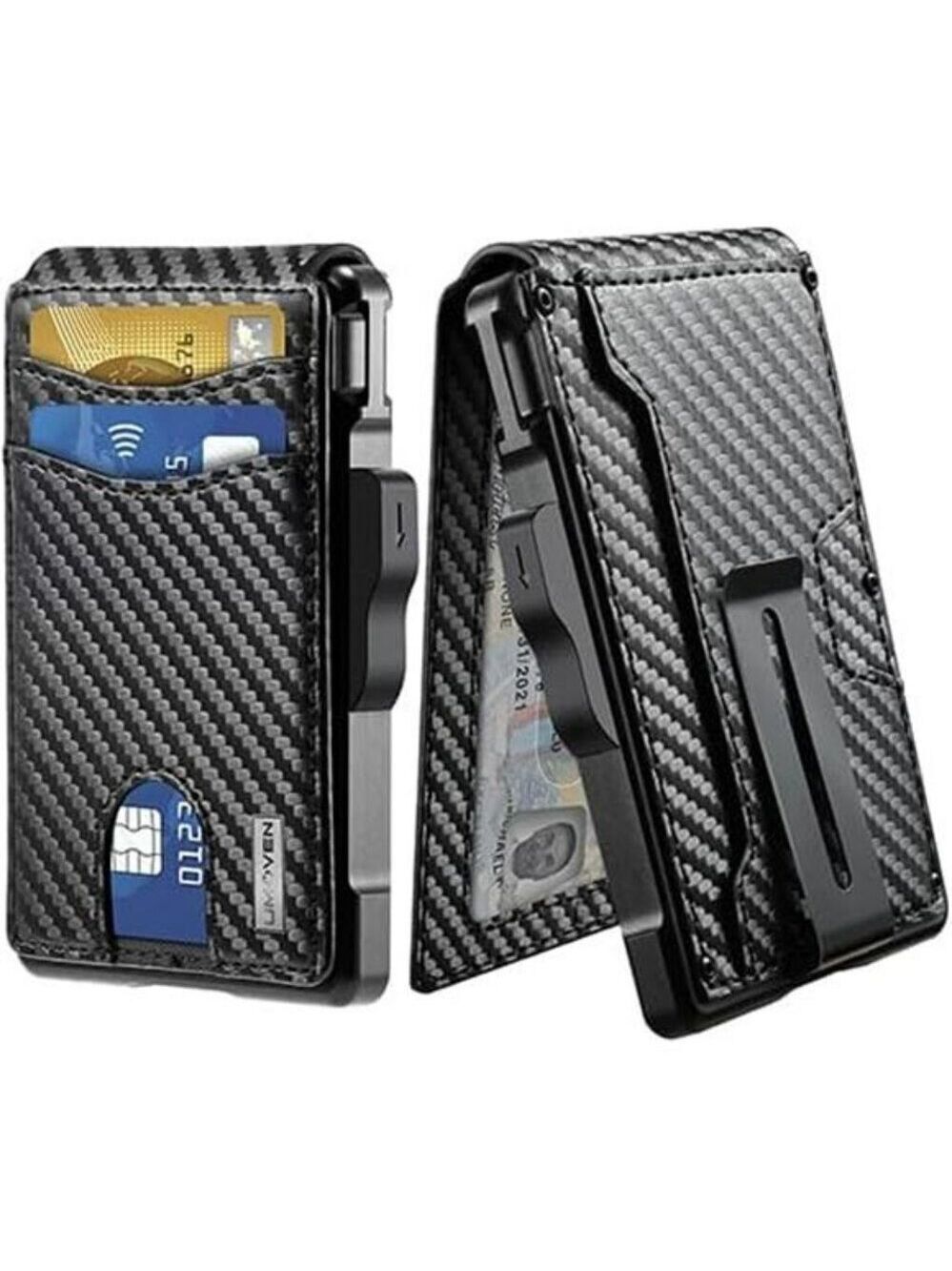 umoven RFID Wallet for Men Slim Bifold Credit Card Holder with Money Clip